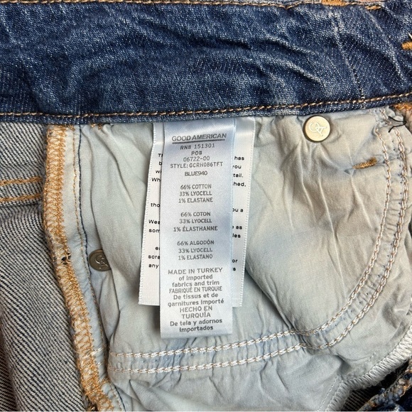 NWT Good American Good Classic Blue 940 High Rise Skinny Jean, size 00 - Picture 14 of 15